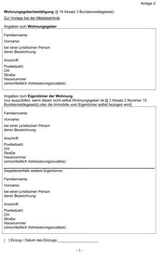 Wohnungsgeberbestätigung